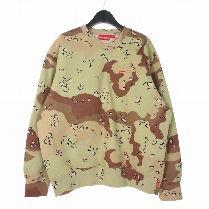 シュプリーム SUPREME 20AW Small Box Crewneck Camo スモールボックスロゴ クルーネック チョコチップカモフラ スウェット トレーナー M マルチカラー