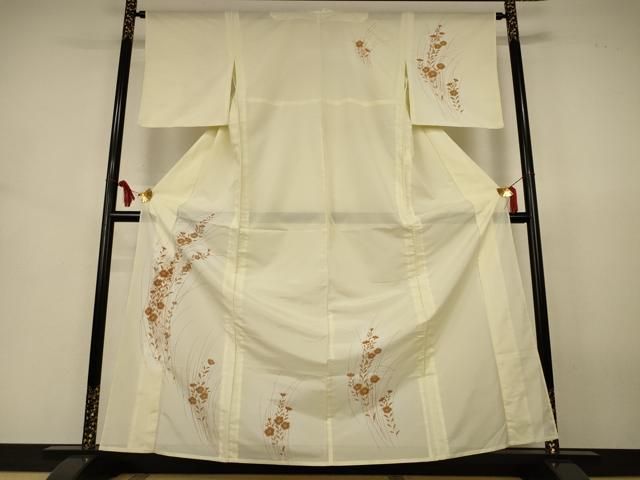 平和屋着物＊夏物　訪問着　絽　草花文　洗える着物　AABJ8005jd