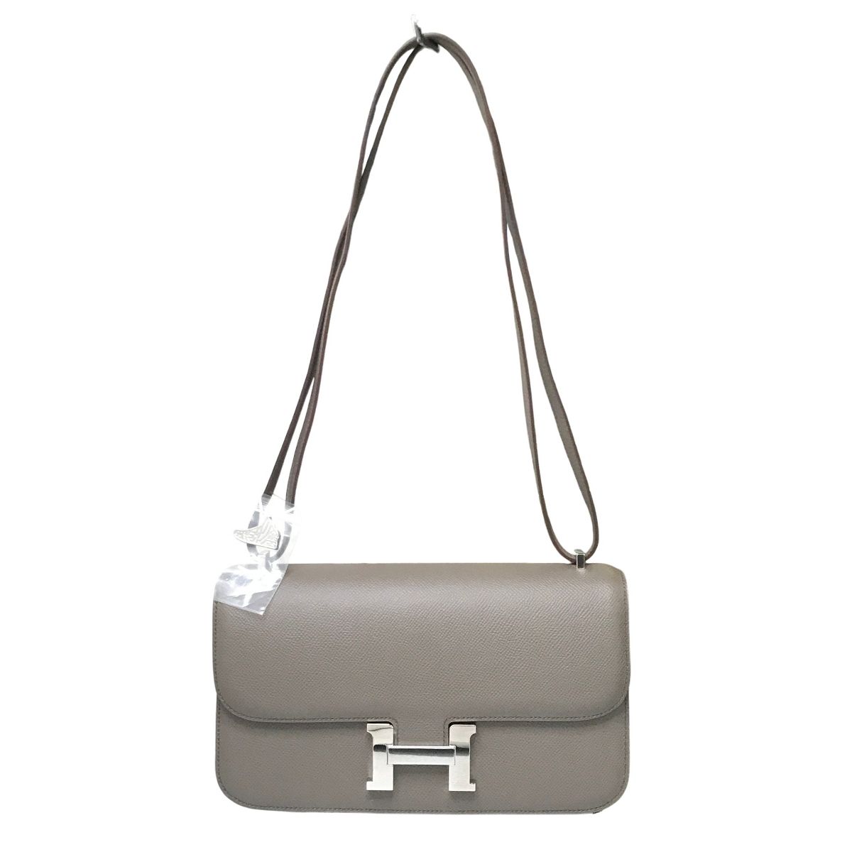 エルメス HERMES コンスタンス エラン ヴォーエプソン エタン ショルダーバッグ シルバー金具 D刻印 2019年製 鑑定品 中古 良好 T11238635