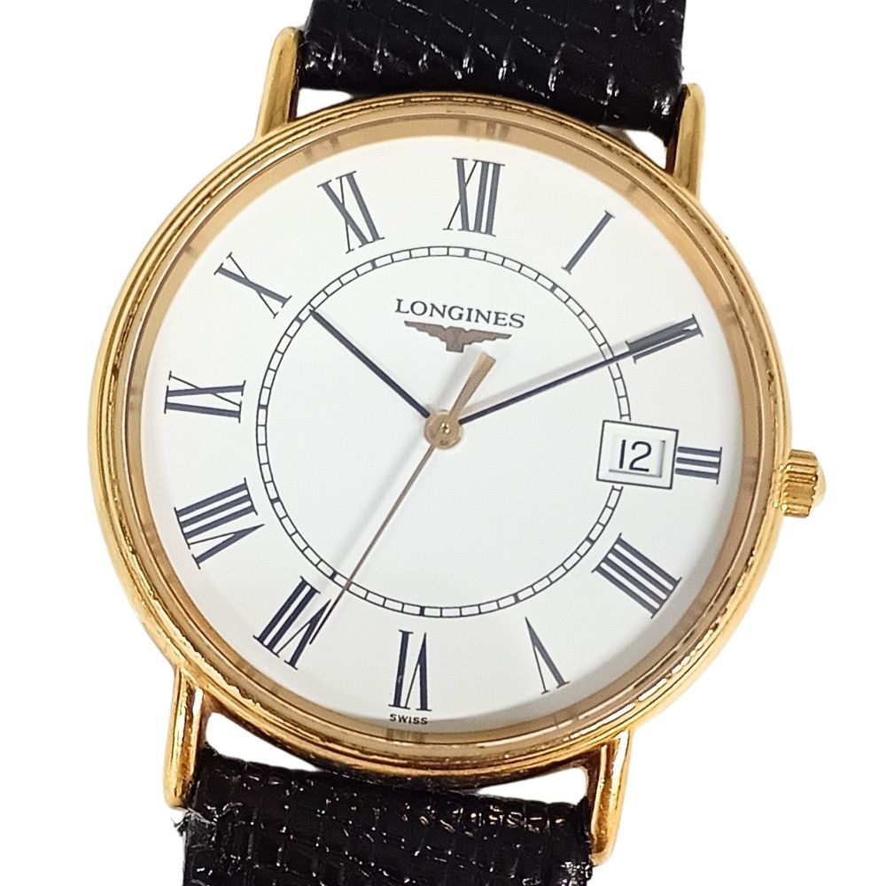 【電池残量少】LONGINES ロンジン L4.636.2 グランドクラシック デイト クォーツ メンズ 腕時計 正規品 / C1137