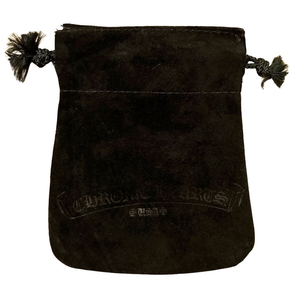CHROME HEARTS クロムハーツ 革袋 スウェード 巾着 保存袋 2点セット