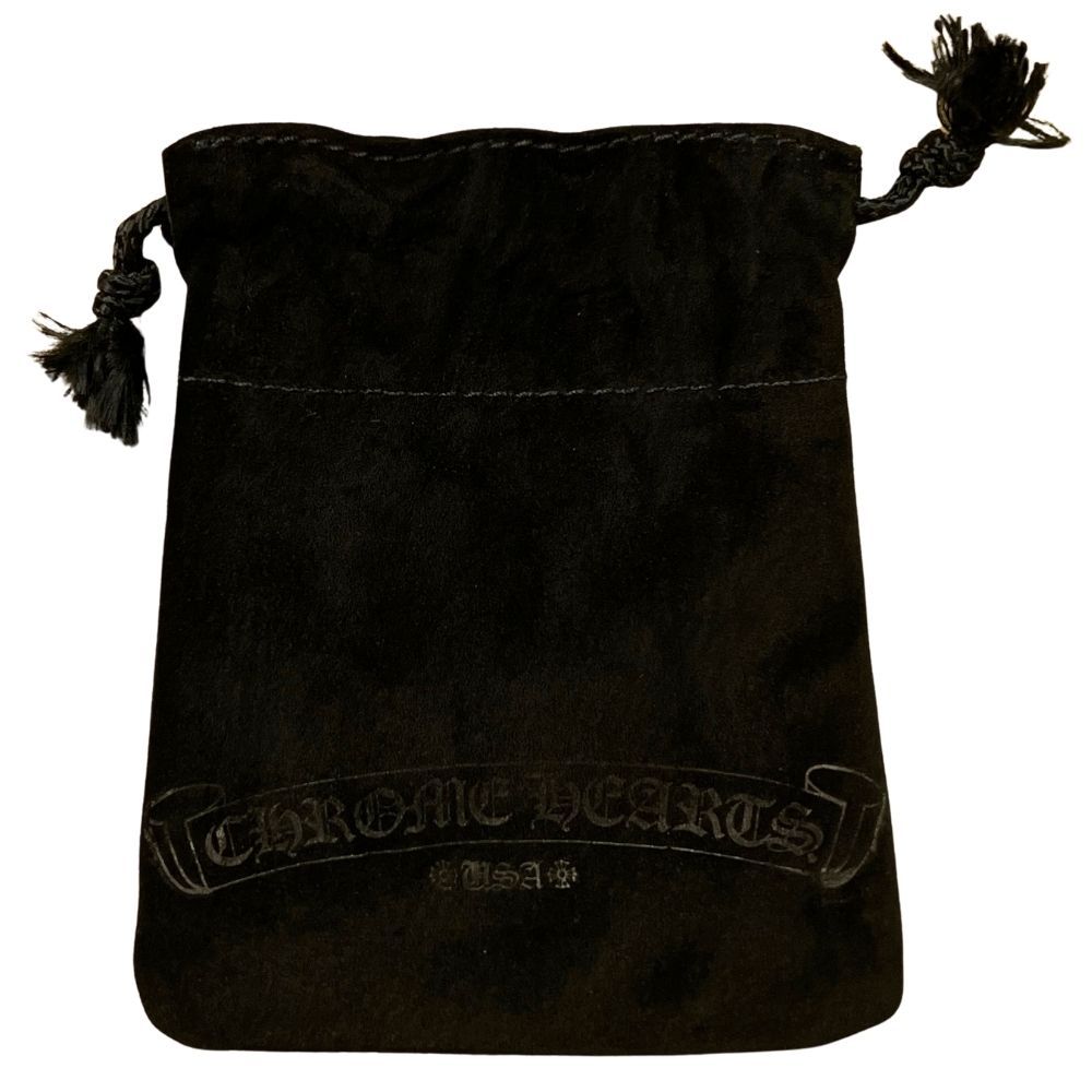 CHROME HEARTS クロムハーツ 革袋 スウェード 巾着 保存袋 2点セット