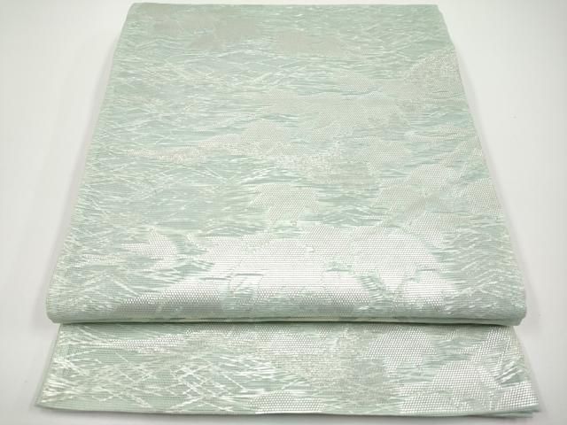 平和屋着物＊夏物　六通柄袋帯　枝葉文　銀糸　正絹　逸品　CABH6185tx 22,126円