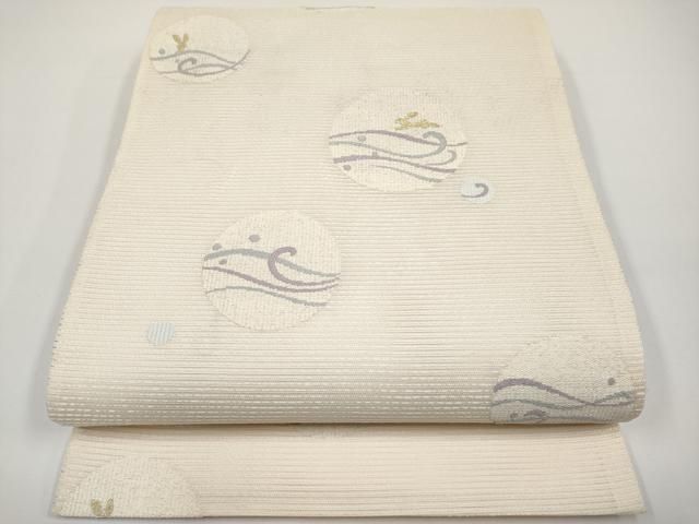 平和屋着物＊夏物　六通柄袋帯　跳兎　金糸　正絹　逸品　CABH6207tx
