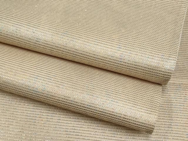 平和屋着物＊夏物　六通柄袋帯　霞文　金糸　正絹　逸品　CABH6103tx
