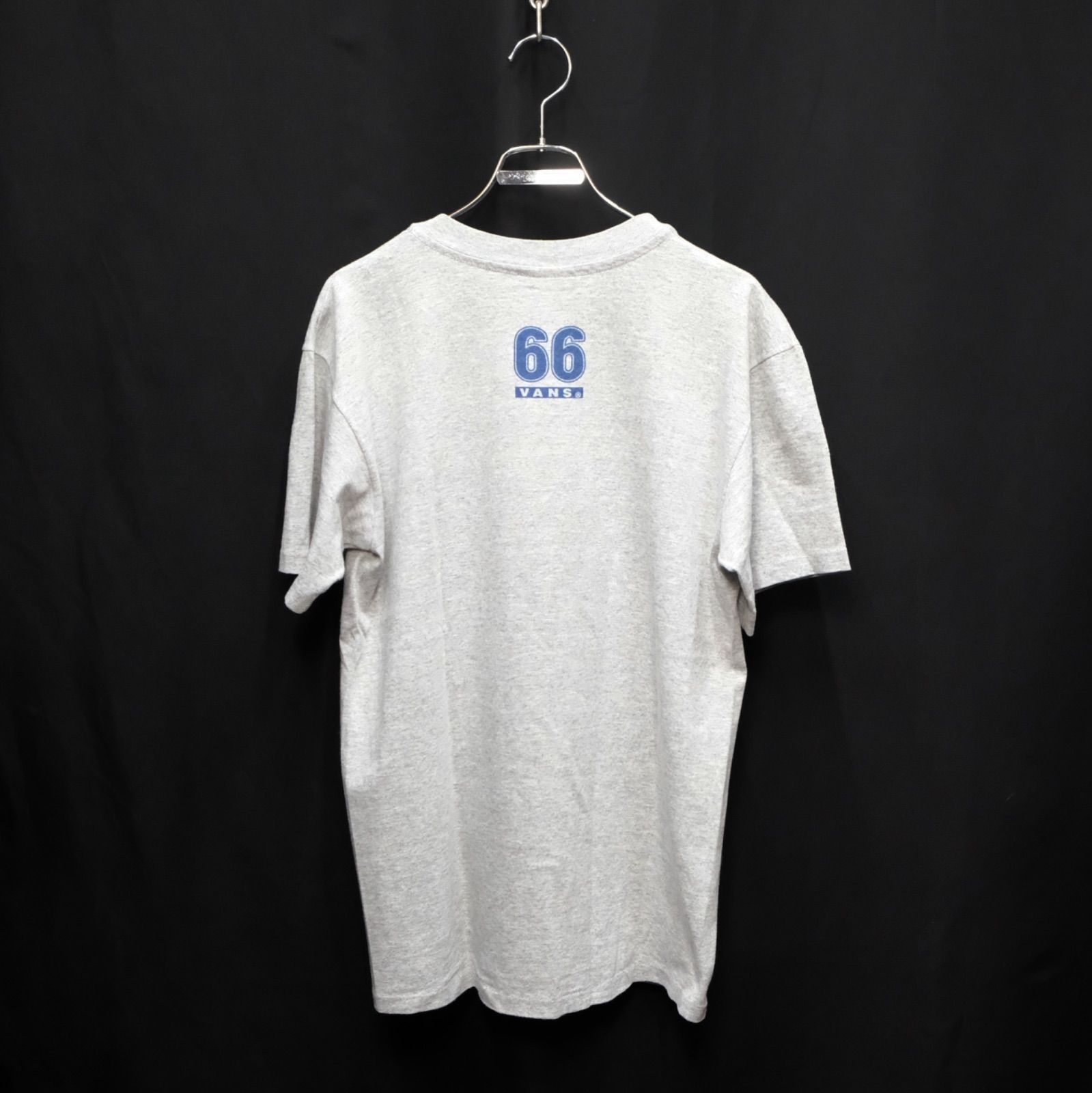 90's VANS 両面プリント 半袖Tシャツ グレー シングルステッチ