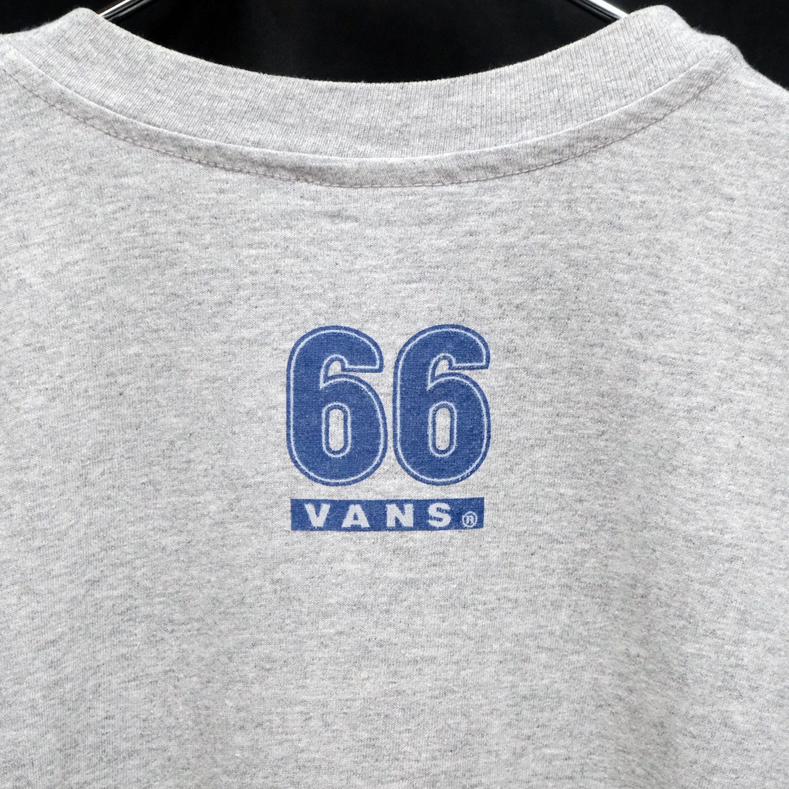 90's VANS 両面プリント 半袖Tシャツ グレー シングルステッチ