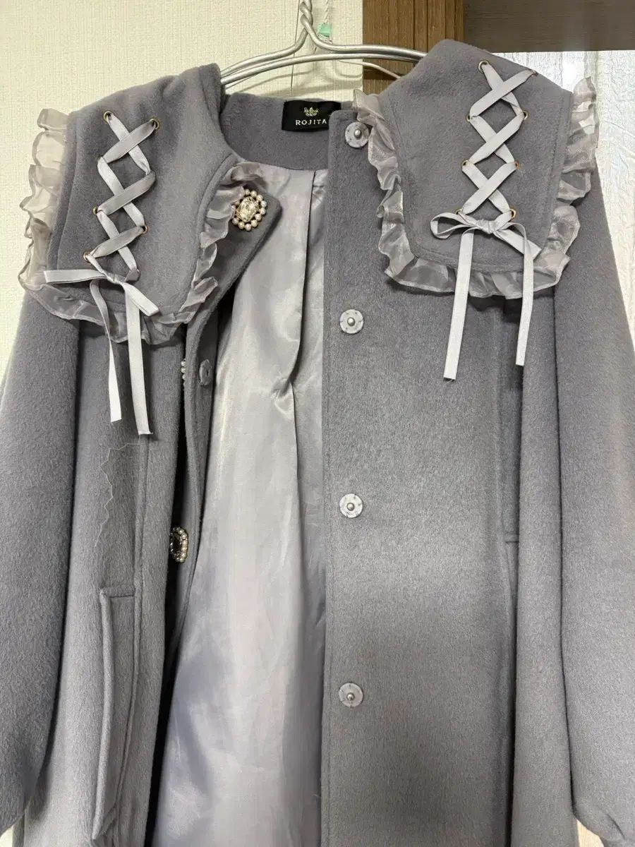 ROJITA ロジータ レースアップ カラ Aライン コート 7,867円