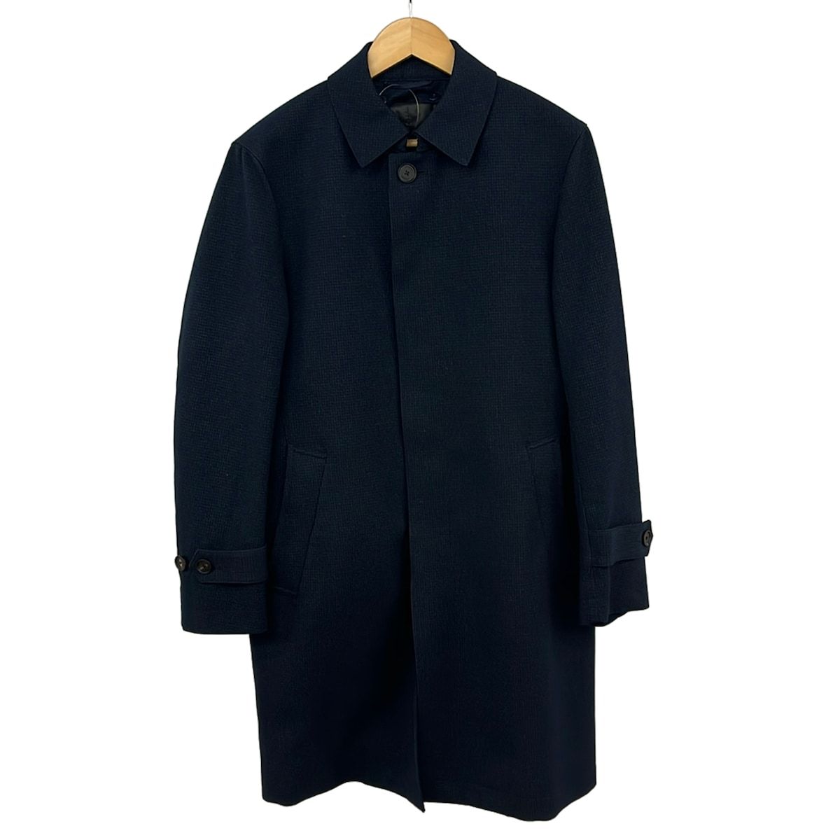 美品 ジョセフオム コート サイズ46 XL メンズ 黒 長袖/秋/冬 メンズ JOSEPH HOMME(ジョセフオム) コート サイズ46 XL メンズ美品