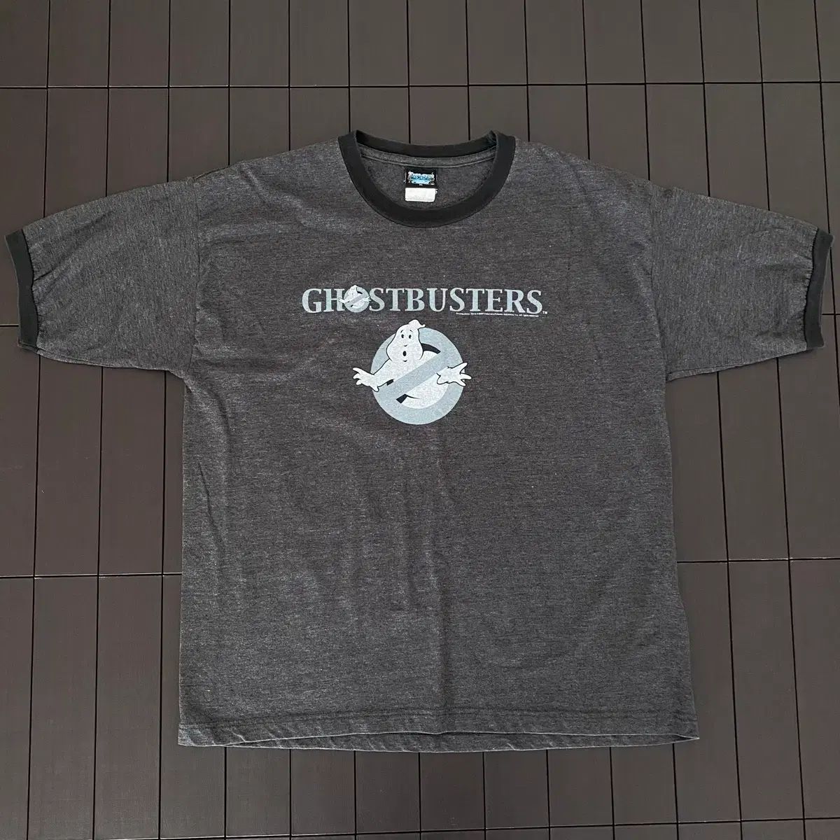 (XL) 00s ヴィンテージ ゴーストバスターズ リンガーTシャツ