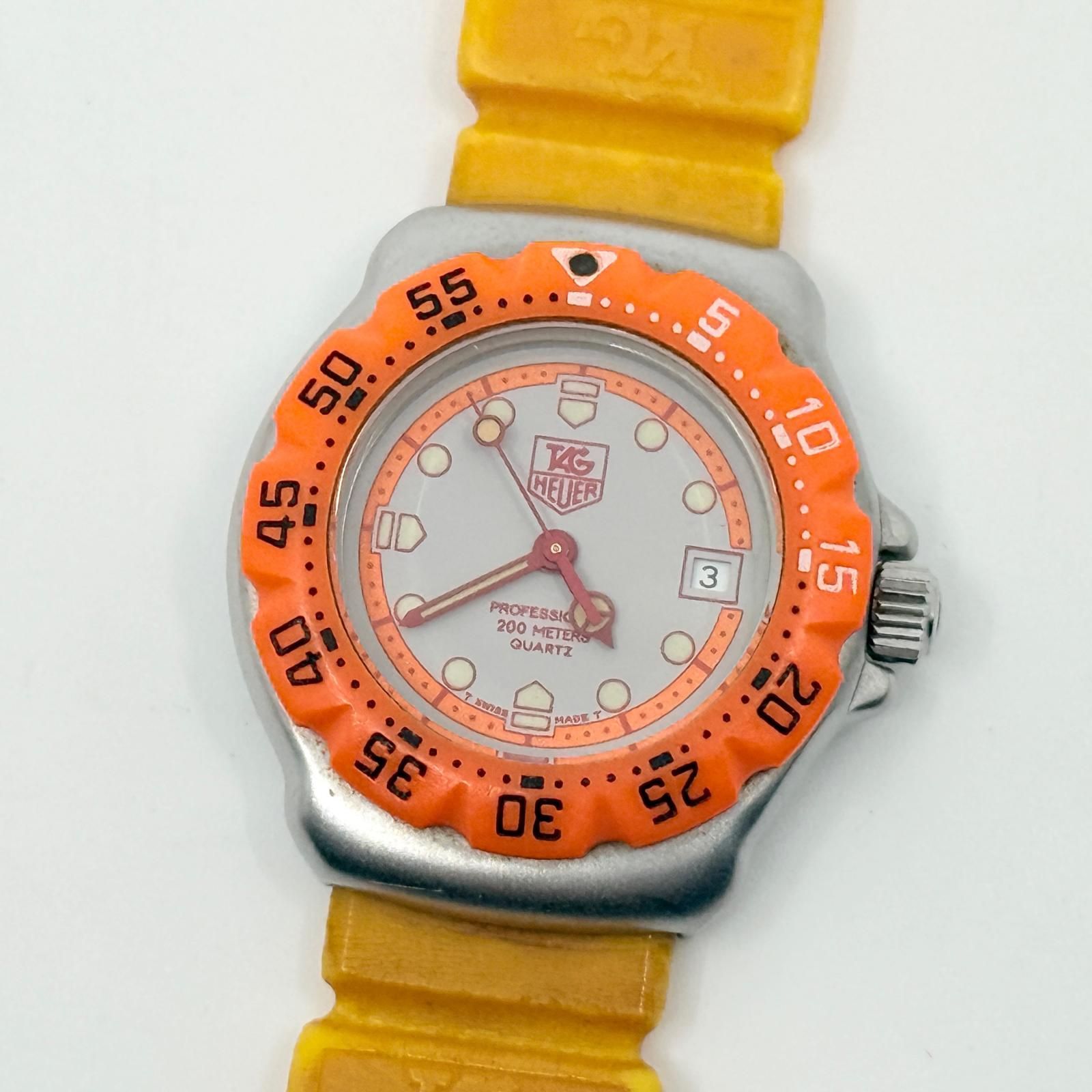 稼動 TAG HEUER タグホイヤー フォーミュラ1 373.508 ラバー TAG HEUER タグホイヤー フォーミュラ1 373.508 グレー QZ レディース