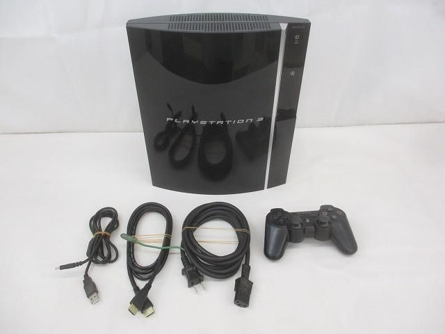 中古品 ゲーム プレイステーション3 PS3本体 CECHL00 クリアブラック 動作品 周辺機器付き
