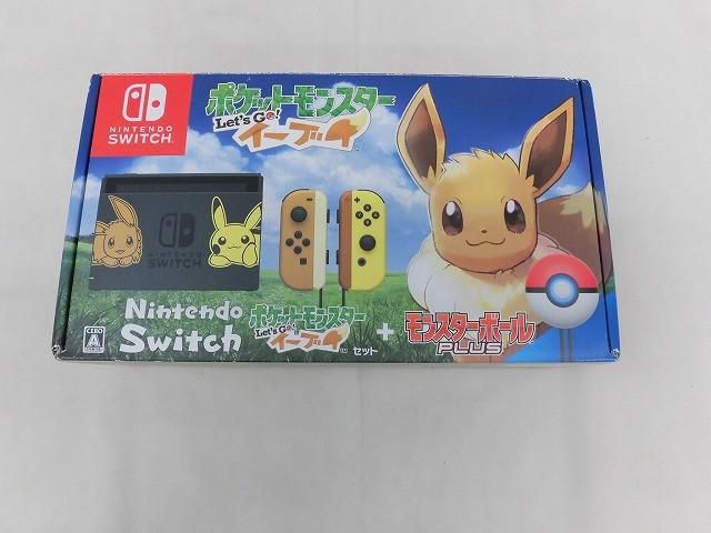 中古品 ゲーム Nintendo switch ニンテンドースイッチ 本体 HAC-001 ポケットモンスター Let’s Go! イーブイ セット + モンスターボールPl