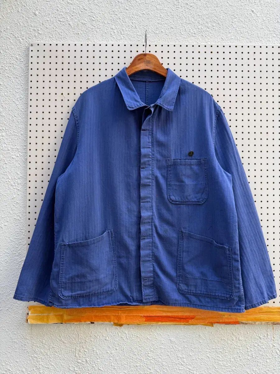1970s FRENCH INK BLUE HBT ヘリンボーンツイル フレンチワークジャケット