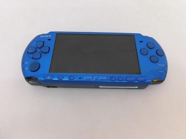 ジャンク品 ゲーム PSP 本体 PSP3000 バイブラントブルー 本体のみ メモリースティック8GB付き