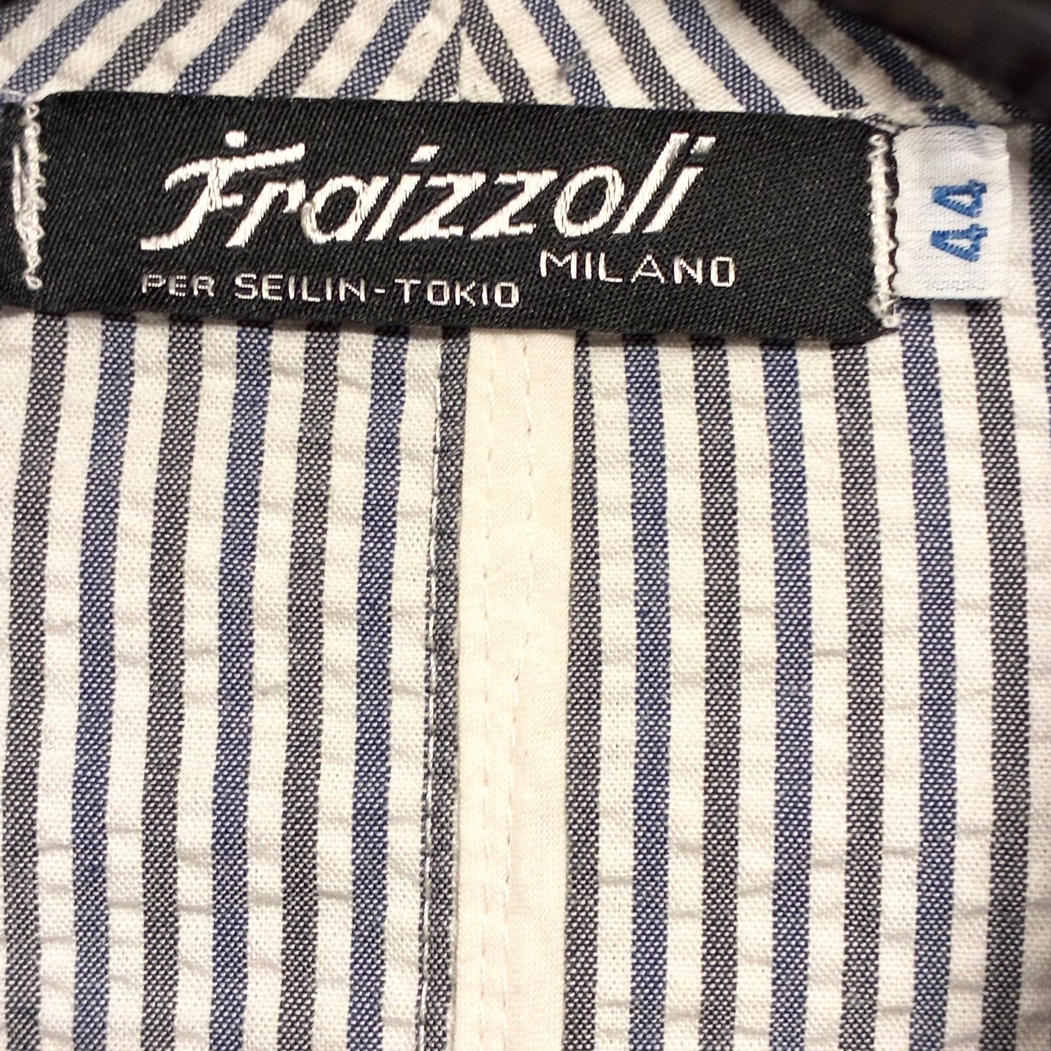 MADE IN ITALY製 FRAIZZOLI ストライプ柄 シアサッカー テーラード 