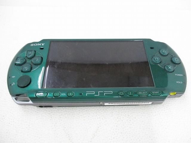 中古品 ゲーム PSP 本体 PSP3000 スピリティッド・グリーン 本体のみ
