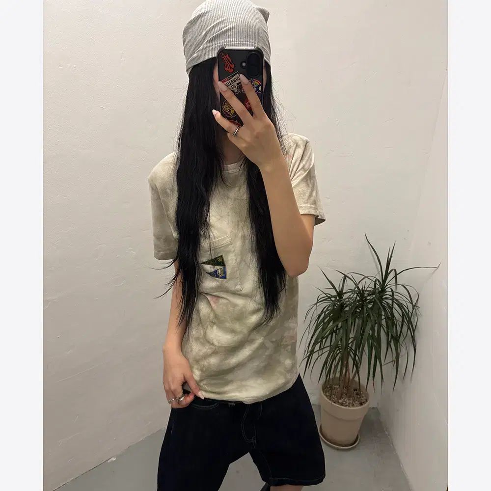キャピタル KAPITAL Pennant T Smoky ASHBURY DYED