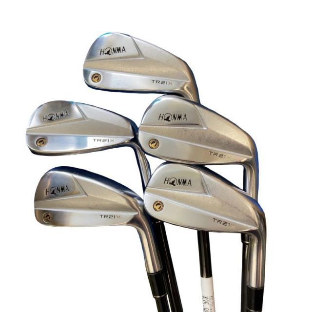 【中古】 本間ゴルフ TOUR WORLD TR21X 5S アイアンセット IR VIZARD TR20-65 (フレックスS) メンズ 男性用 右利き 右用 Cランク ゴルフクラブ
