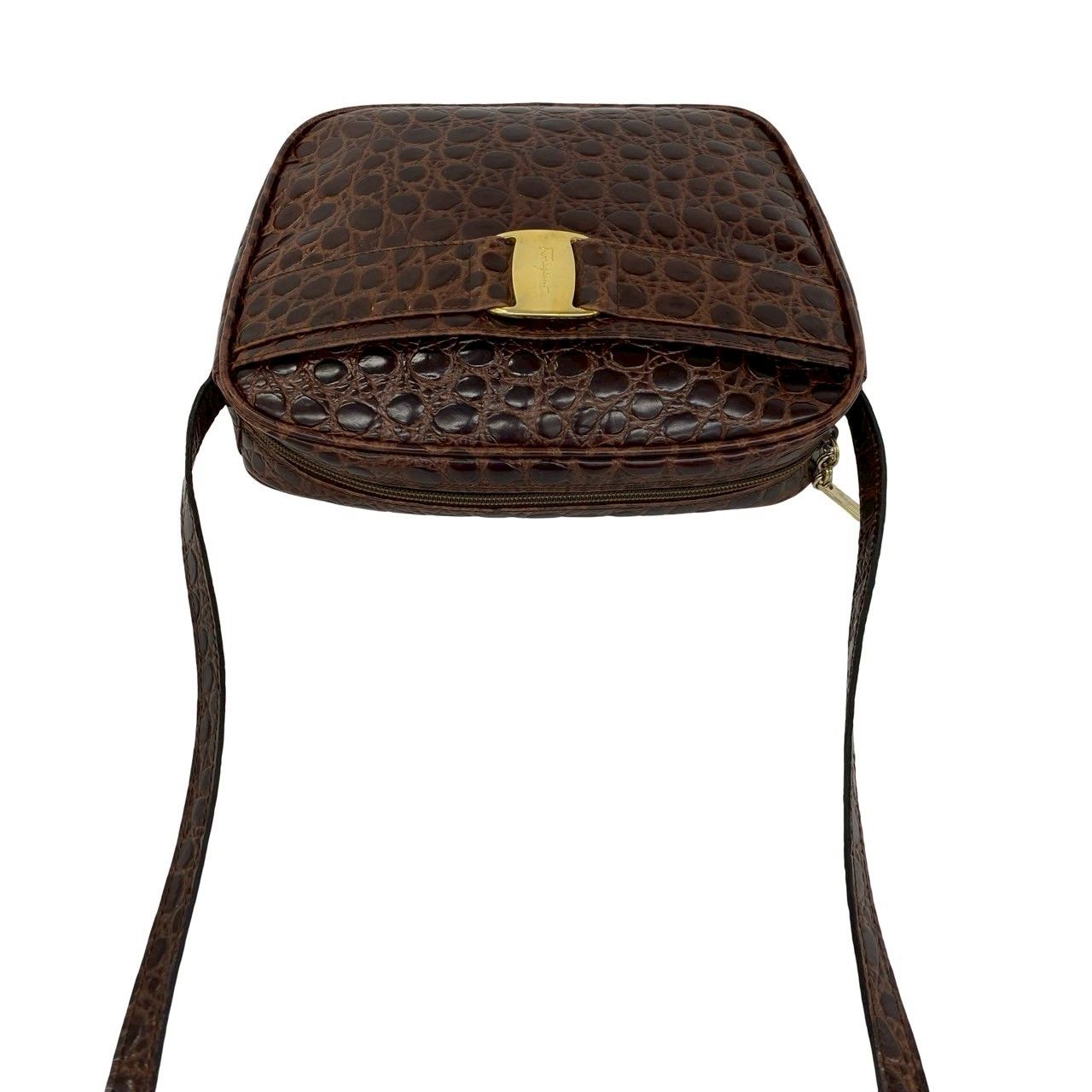 極 美品 Salvatore Ferragamo サルヴァトーレフェラガモ ヴァラ ロゴ