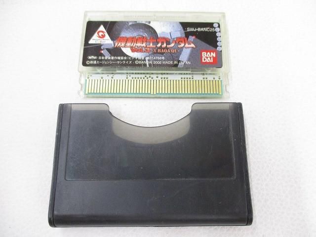中古品 ゲーム 携帯型 ワンダースワン ソフト 機動戦士ガンダム Vol.3 -A BAOA QU- 動作品 ソフトのみ