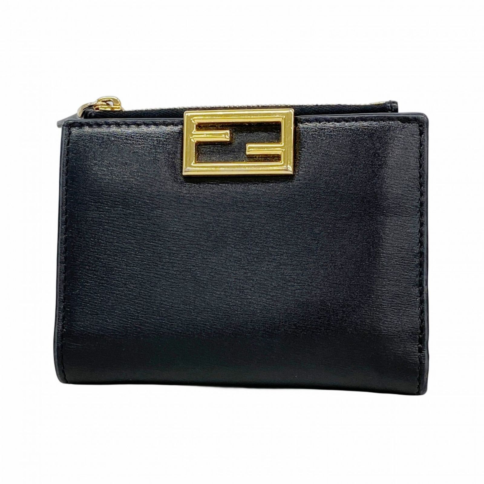 フェンディ(Fendi) フェンディ 財布 レザー ブラック レディース