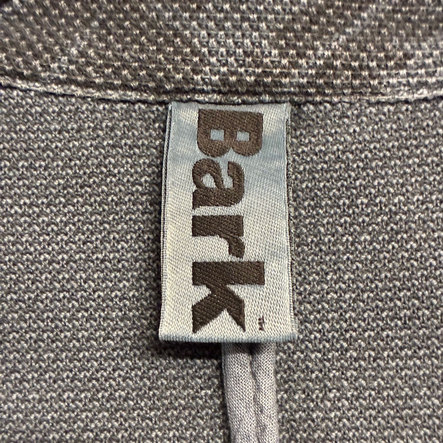 MADE IN ITALY製 BARK ボタニカル柄 コットンニットテーラード 