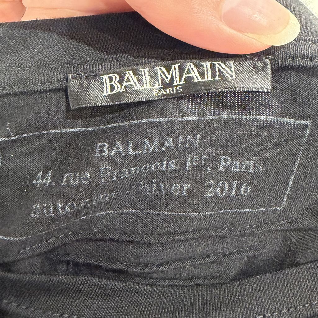 BALMAIN バルマン Embroidery L/S T-Shirt 長袖カットソー 
