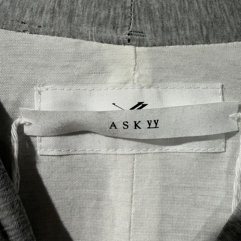 ASKYY アスキー Layeryed Cardigan カーディガン グレー Size:3 