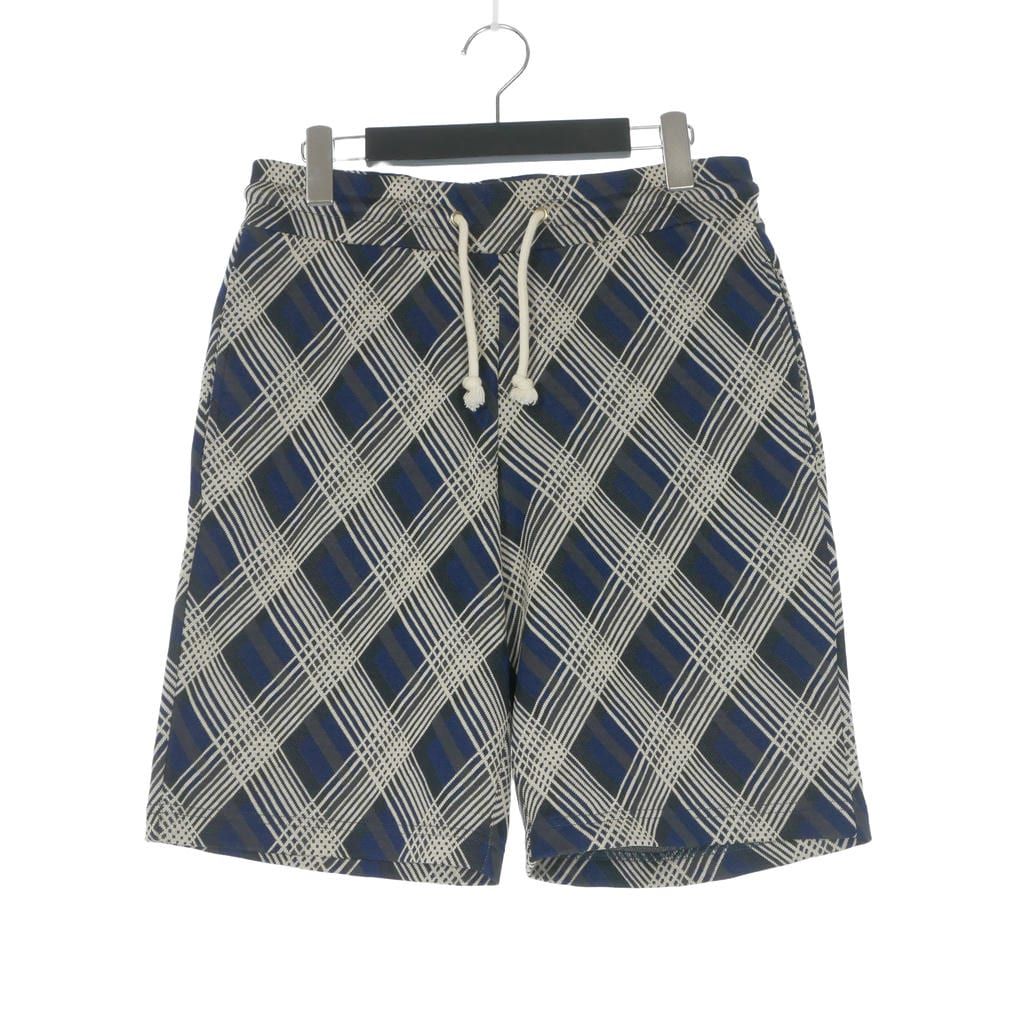 メゾンマルジェラ 10 Maison Margiela 10 19SS チェック ショートパンツ ショーツ 44 ブルー/ベージュ S30MU0024 国内正規