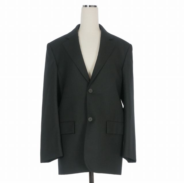 バレンシアガ BALENCIAGA ビックシルエット テーラードジャケット ブレザー 長袖 34 ブラック 黒 623535 国内正規