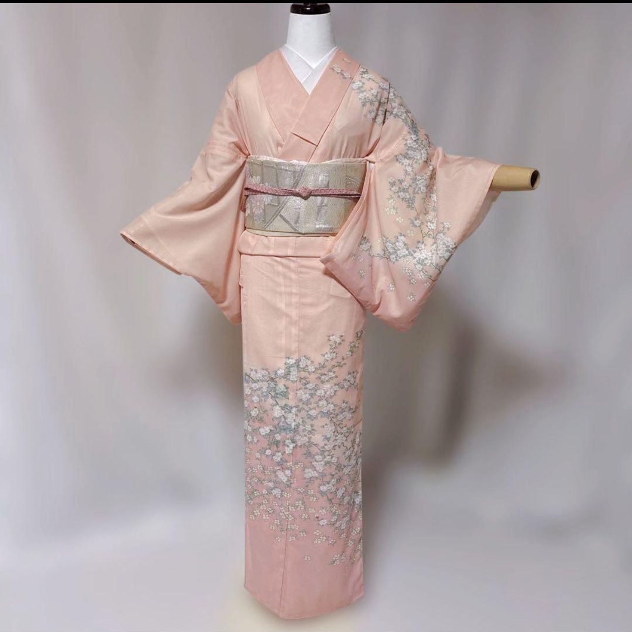 【未使用品】夏物 絽 金彩 訪問着 しつけ糸付き 未使用品 絽 袋帯セット 東レ系 絽 訪問着 フルセット 夏美品西陣袋帯 夏美品帯揚げ 夏新品