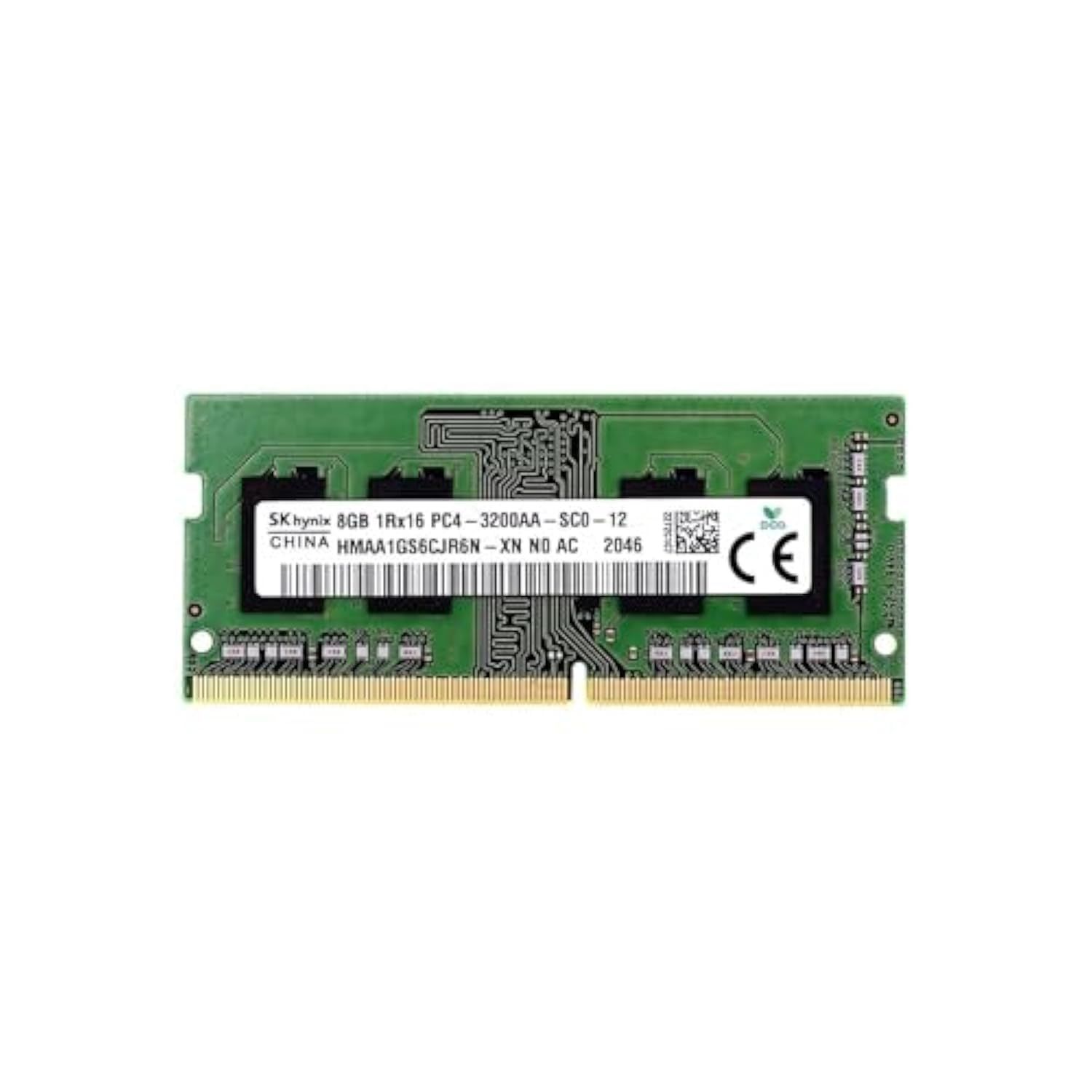 SK Hynix 8GB SODIMM DDR4 3200 PC4 1Rx16 HMAA1GS6CJR6N-XN SO-DIMM ノートパソコン RAMメモリ Dell HP Lenovoおよびその他のシステム用