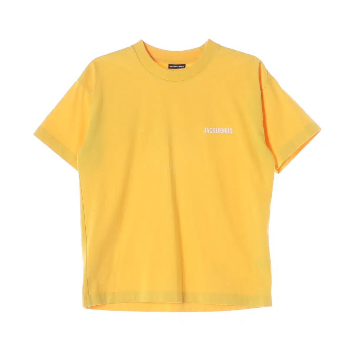 JACQUEMUS ジャックムス ロゴ プリント コットン 半袖 Tシャツ イェロー