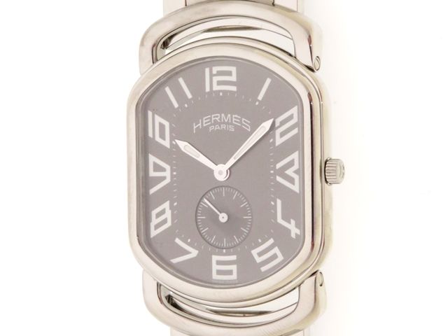 HERMES エルメス ウォッチ ラリー 時計 RA1.810 腕時計 ステンレス ブラック メンズ【中古】【437】