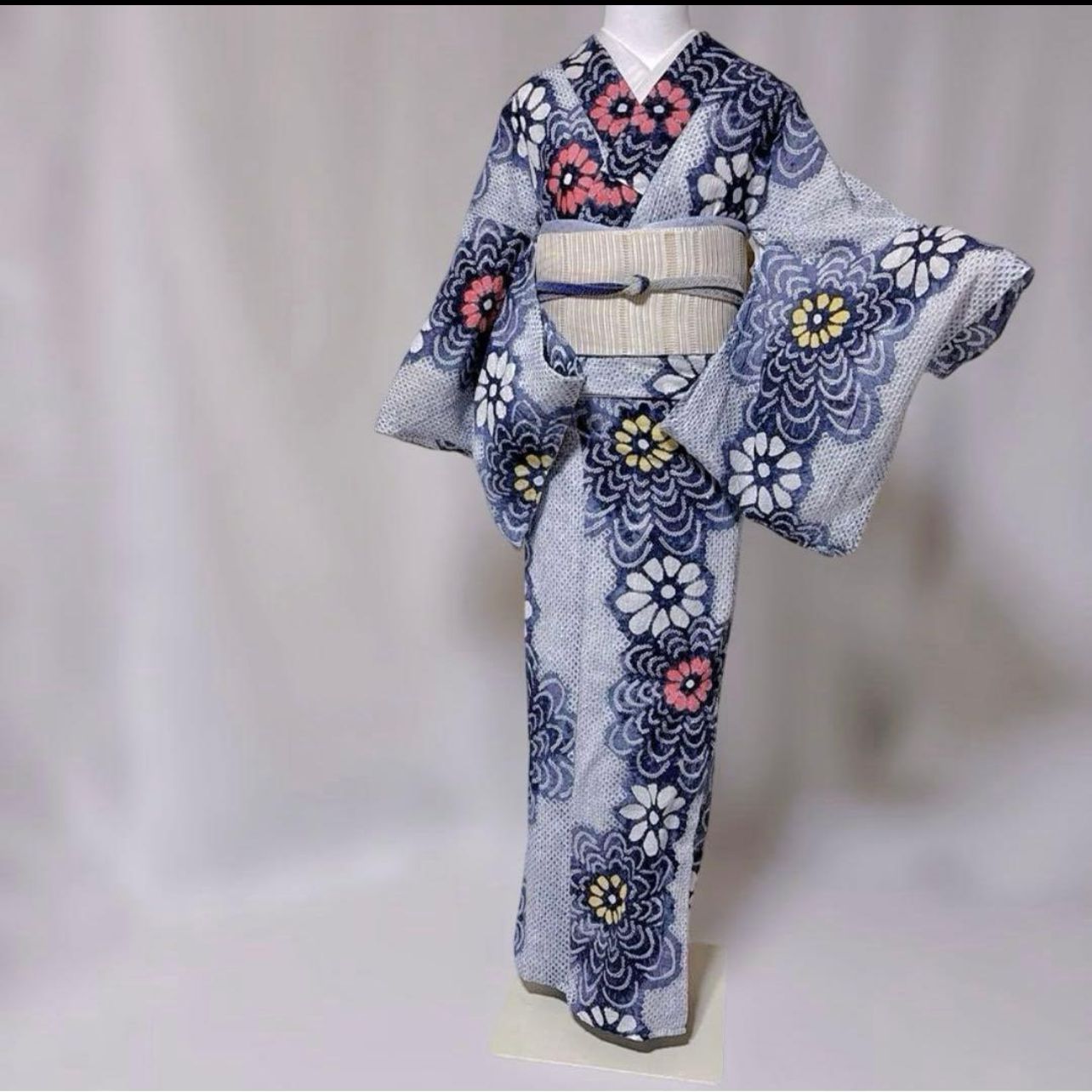 エフカ　有松鳴門　有松絞り　羅名古屋帯　セット 美品 有松絞り フルセット 夏美品名古屋帯 夏帯締め 夏美品帯揚げ