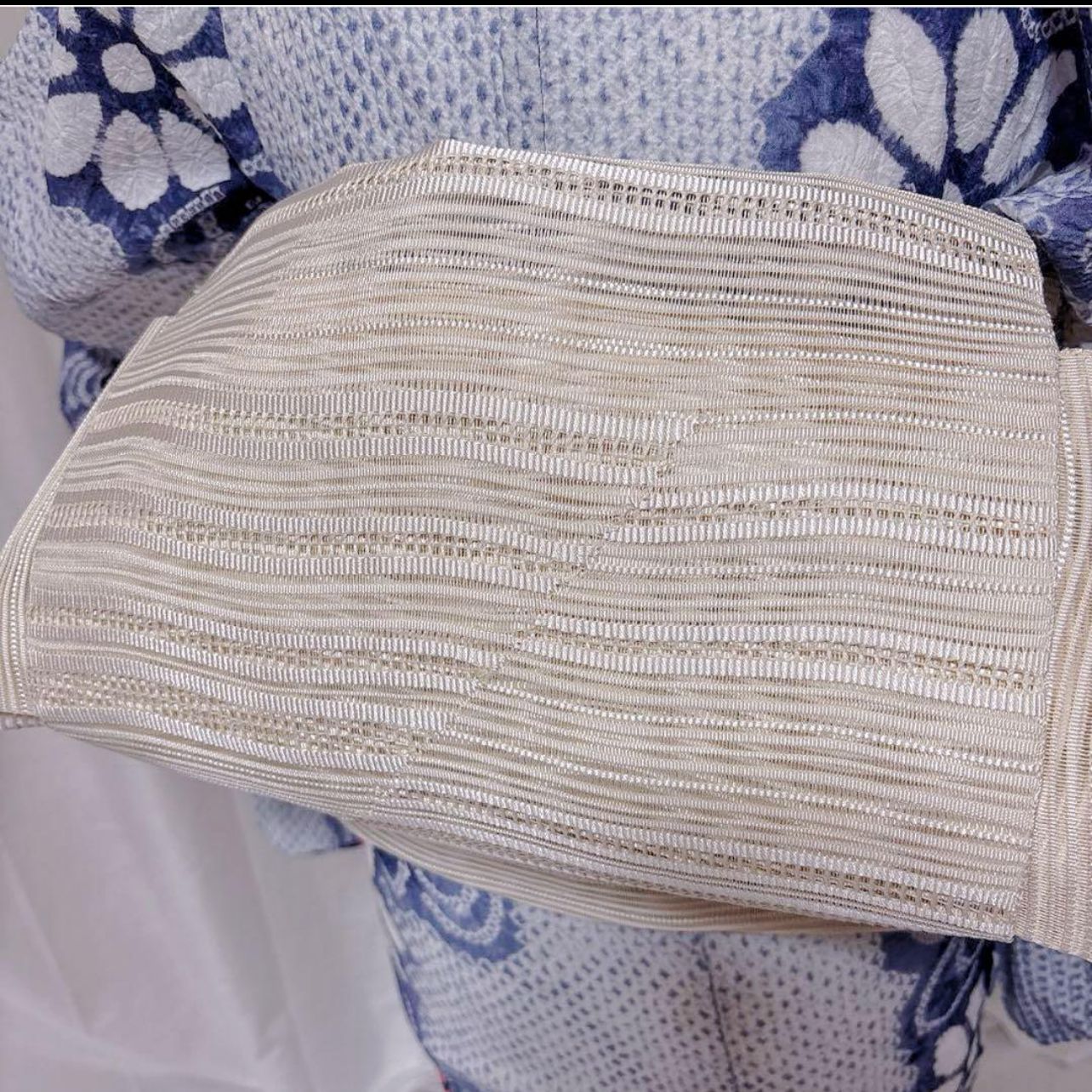 美品 有松絞り フルセット 夏美品名古屋帯 夏帯締め 夏美品帯揚げ