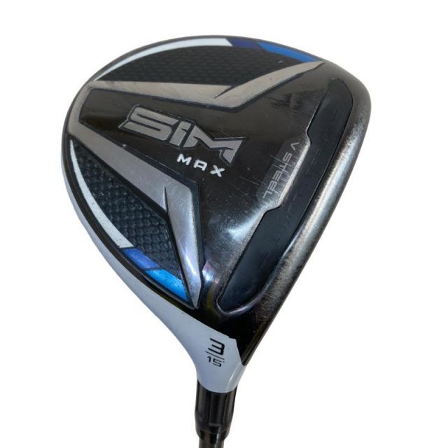 【中古】 テーラーメイド SIM MAX 3W フェアウェイウッド FW Tour AD XC-6 (フレックスS) メンズ 男性用 右利き 右用 Dランク ゴルフクラブ