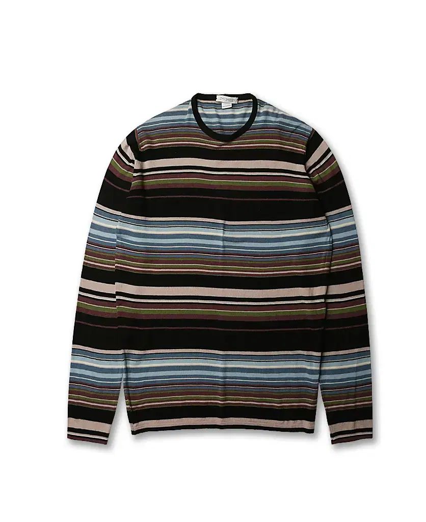 ジョン スメドレー John Smedley マルチカラー ストライプ ブランド ニット