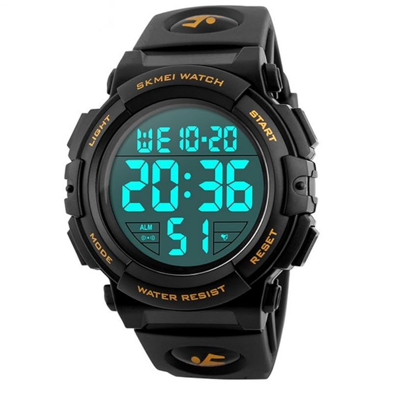 【新品】 Timever（タイムエバー）デジタル腕時計 メンズ 防水 led watch スポーツウォッチ アラーム ストップウォッチ機能付き 防水時計 文字が大きくて見やすい 日本語説明書付き