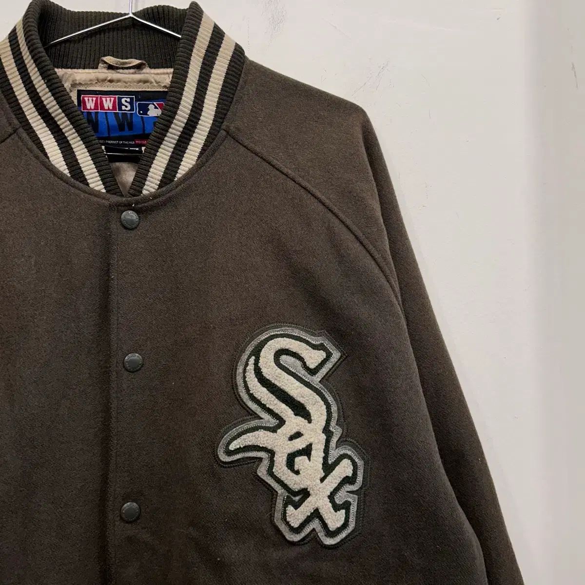 WWS MLB ボストン 白ソックス ウール スタジアム ジャケット