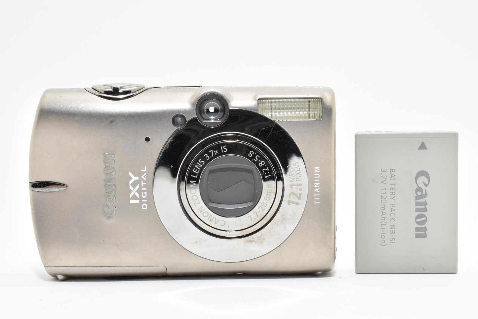★良品★ キヤノン Canon IXY DIGITAL 2000 IS チタンシルバー コンパクトデジカメ #0734A