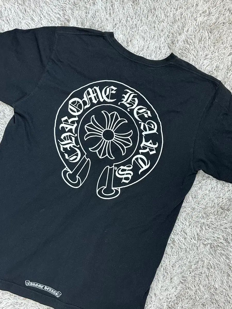 L 正規品 CHROME HEARTS クロムハーツ ホースシュー 半袖 ブラック
