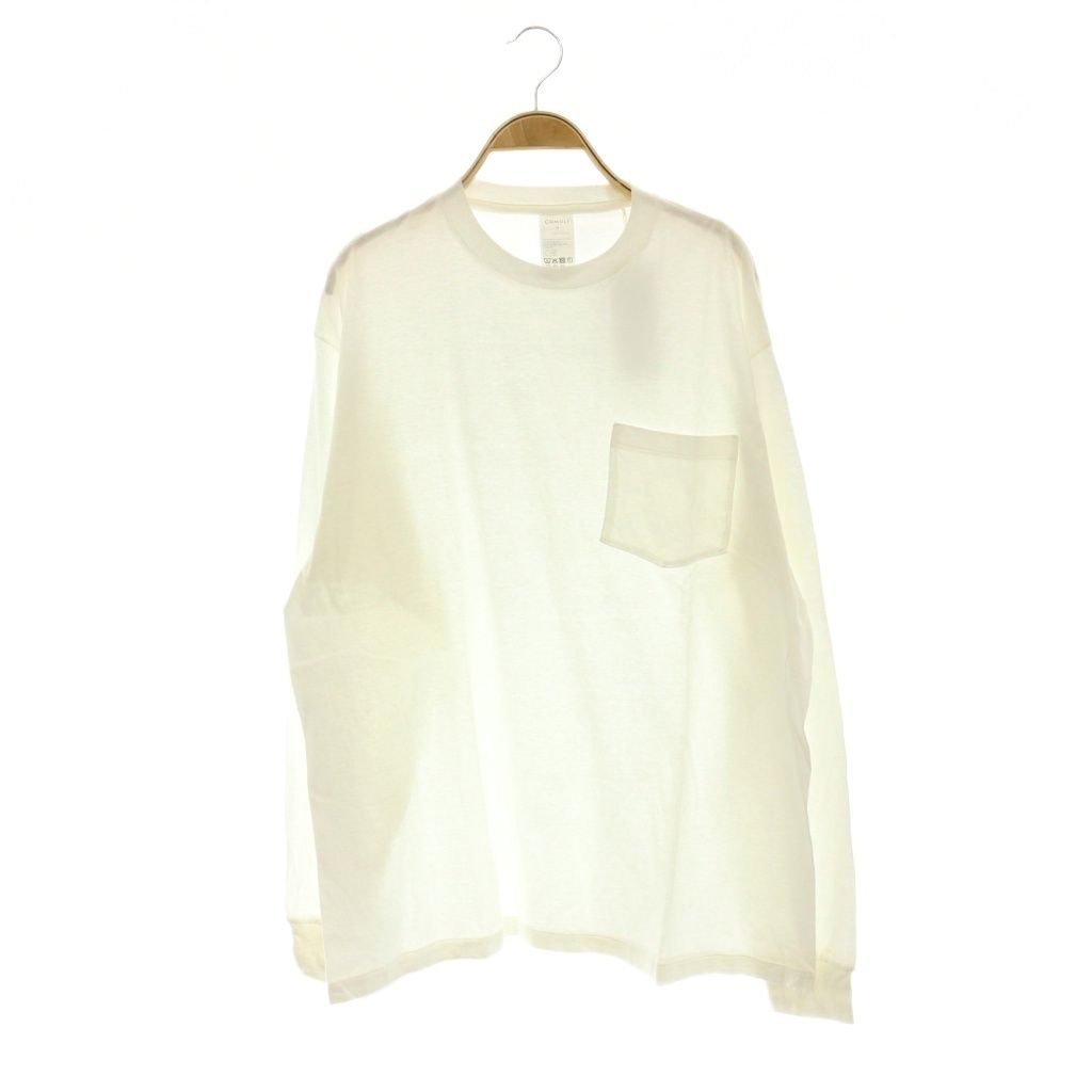コモリ COMOLI D01-05026ポケット付カットソー Tシャツ 長袖 3 ホワイト /HK ■OS ■AD