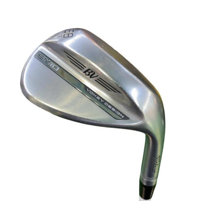 【中古】 タイトリスト VOKEY SPIN MILLED SM10 ツアークロム 58°/04°T ウェッジ WG Dynamic Gold (フレックスS) メンズ 男性用 右利き 右用 Cランク ゴルフクラブ