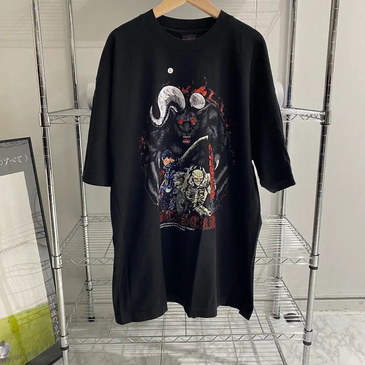 ベルセルク イーザリアル ブートレッグ アニメ Tシャツ アニティ
