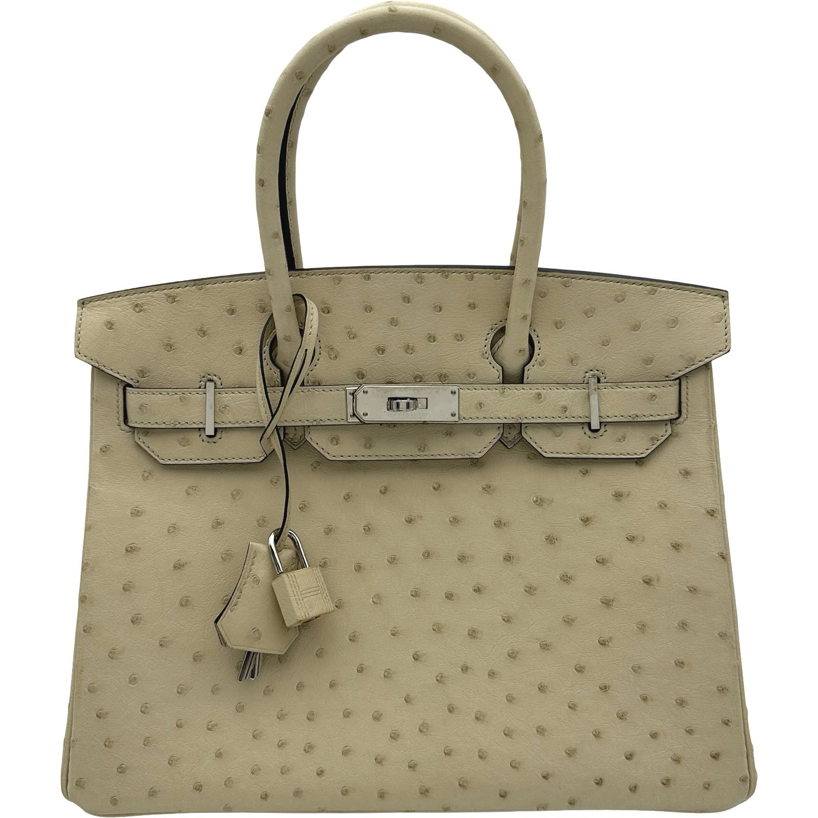 エルメス HERMES バーキン30 X刻印 パルシュマン シルバー金具 オーストリッチ レディース ハンドバッグ