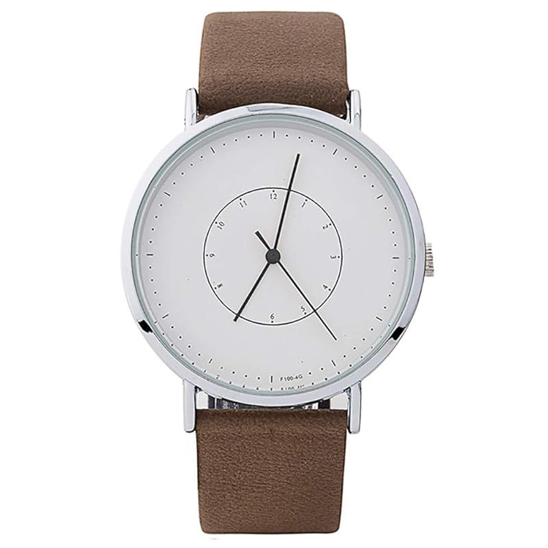 【新品】 Rio Grande シンプル リトル ナンバー デザイン ウォッチ 腕 時計 (メンズ/ブラウン) ZM-WATCH4442-MBR