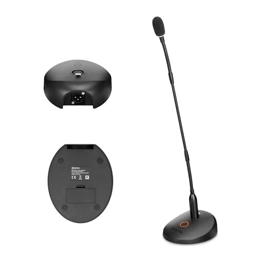 BOYA BY-GM18CB 卓上 スタンド マイク XLR コンデンサーマイク 単一指向性 48Vファンタム電源 18インチ 会議、ステージ、司会、プレゼンテーション、ライブ放送 配信、録音に対応 オーディオミキサー/サウンドカード/音響機 a39c0c00
