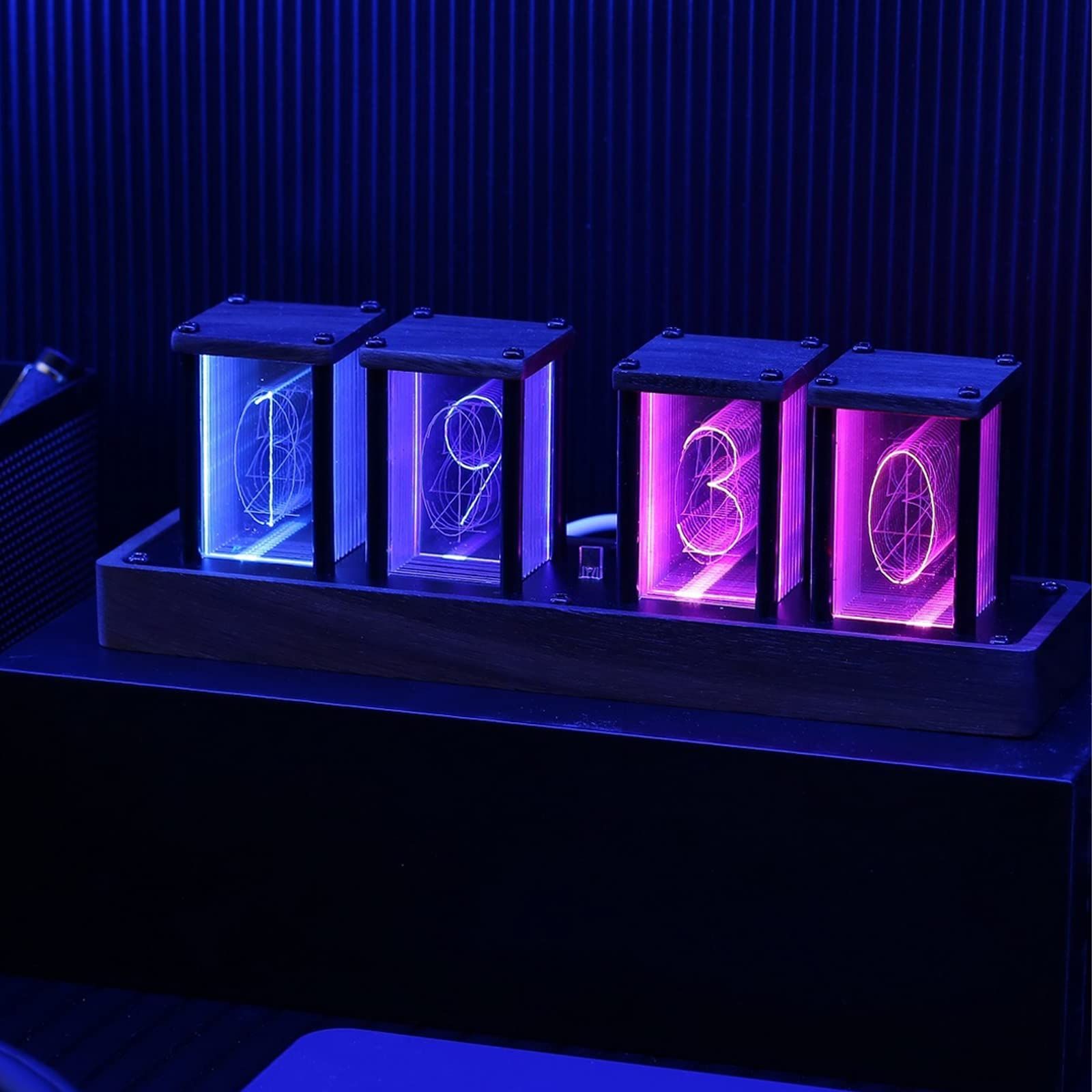 置き時計 電子LEDグローチューブクロック シミュレーションニクシーチューブクロック 5V アラームクロック USB電源供給 1600万色 RGBフルカラー LED ホームデコレーションギフト 新築祝い ギフト プレゼント 日本語説明書付 国 26b449ed 8,840円